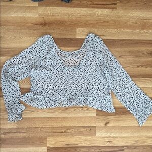 Wild fable medium star Crop Blouse with Long Sleeves